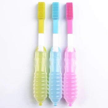 

1 PC Portable Folding Camping Travel Hiking Soft Silicone Toothbrush For Adults Boy Travel Accessory Health Dental