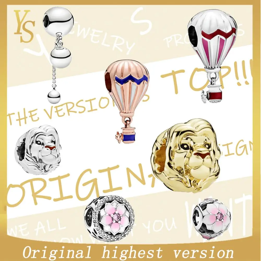 

YS string decoration 100% sterling silver top version original hot air balloon beads fashion popular...