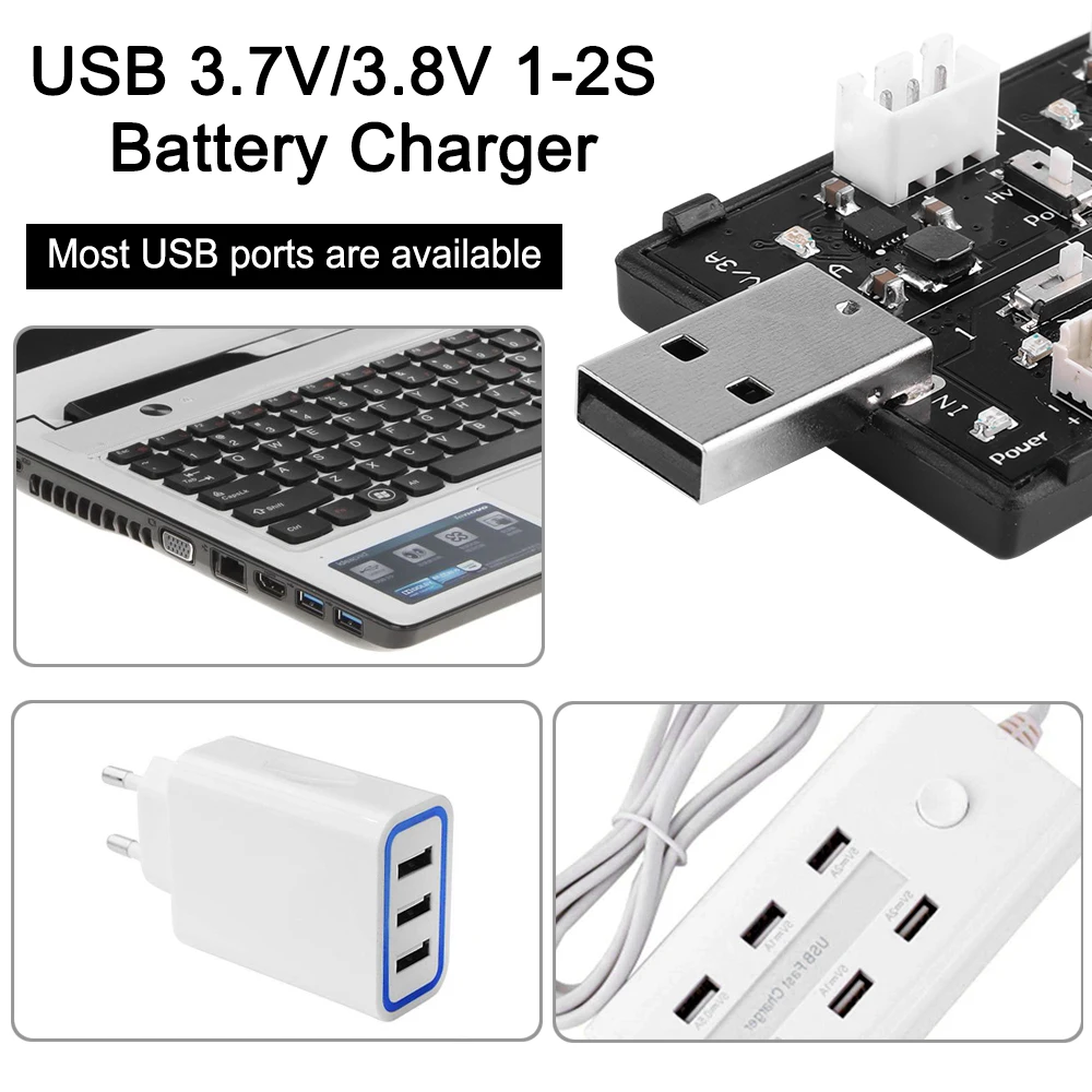 Зарядное устройство с USB портом для LiPo аккумуляторов PH2.0 разъем HV 4 35 в зарядный