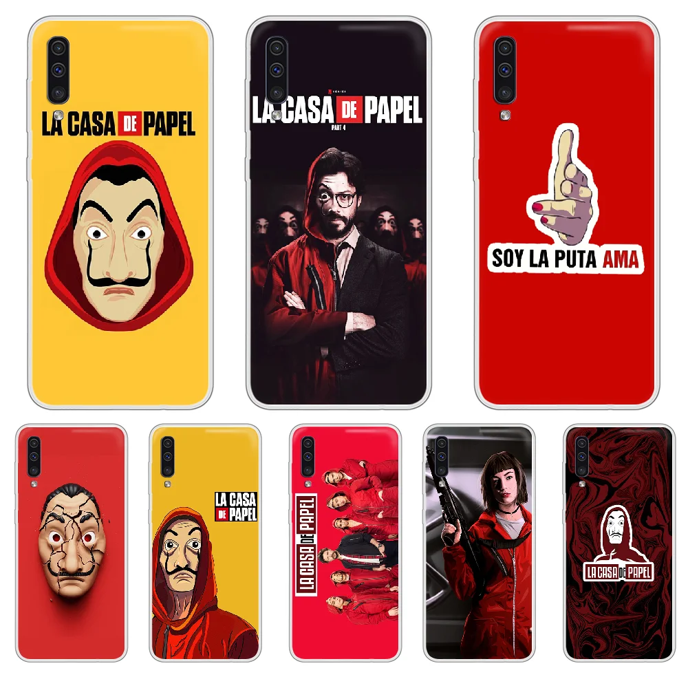 Деньги La casa de papel чехол для телефона XIAOMI Redmi Note 3 4 5 6 7 8 9 9s Pro max 8T 4X Прозрачный