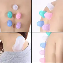 Форма чашки набор силиконовый вакуумный баночный набор силиконовых для массажа лица и тела, чашки