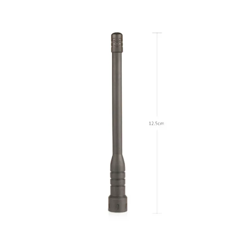 Black walkie talkie tie rod antenna UHF 400-480MHZ antenna SMA-M for YAESU Vertex VX-1R VX-2R VX-3R VX-7R - Color: Black