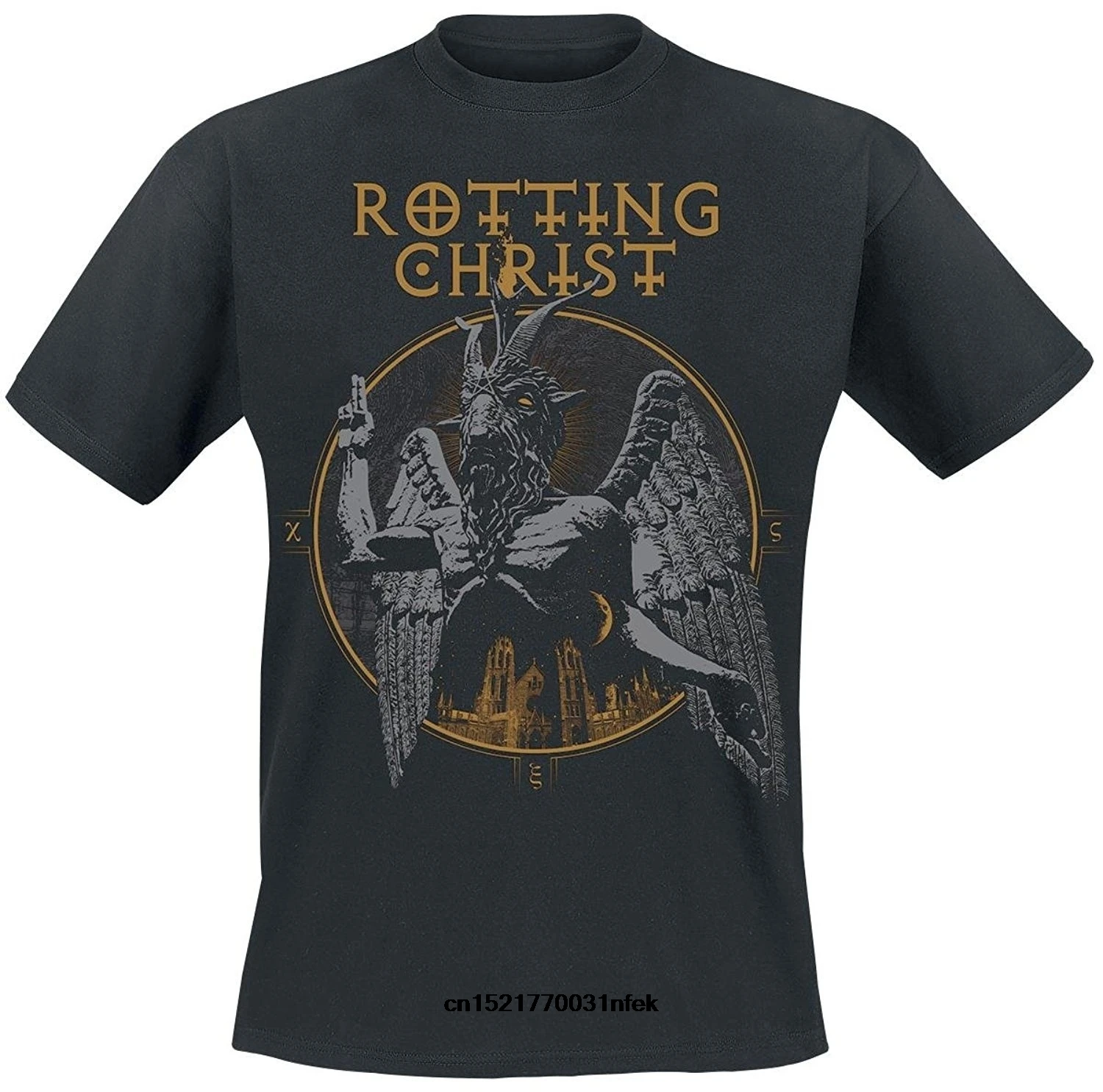 Мужская футболка Rotting Christ Santanica черные стильные футболки больших размеров для