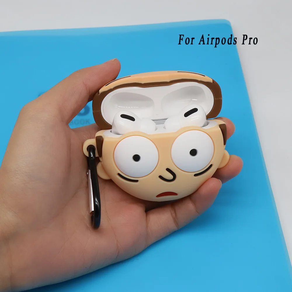 Чехол для наушников Airpods, силиконовый чехол Rick And marty, защитный чехол для Apple Airpods, чехол, аксессуары