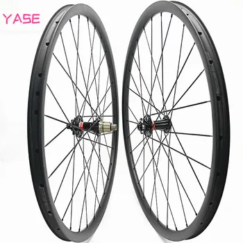 

29er carbon mtb disc wheels 27.4x23mm tubeless asymmetry bicycle wheelset boost Fron 110x15 Rear 142x12 mtb wheelset pillar 1423
