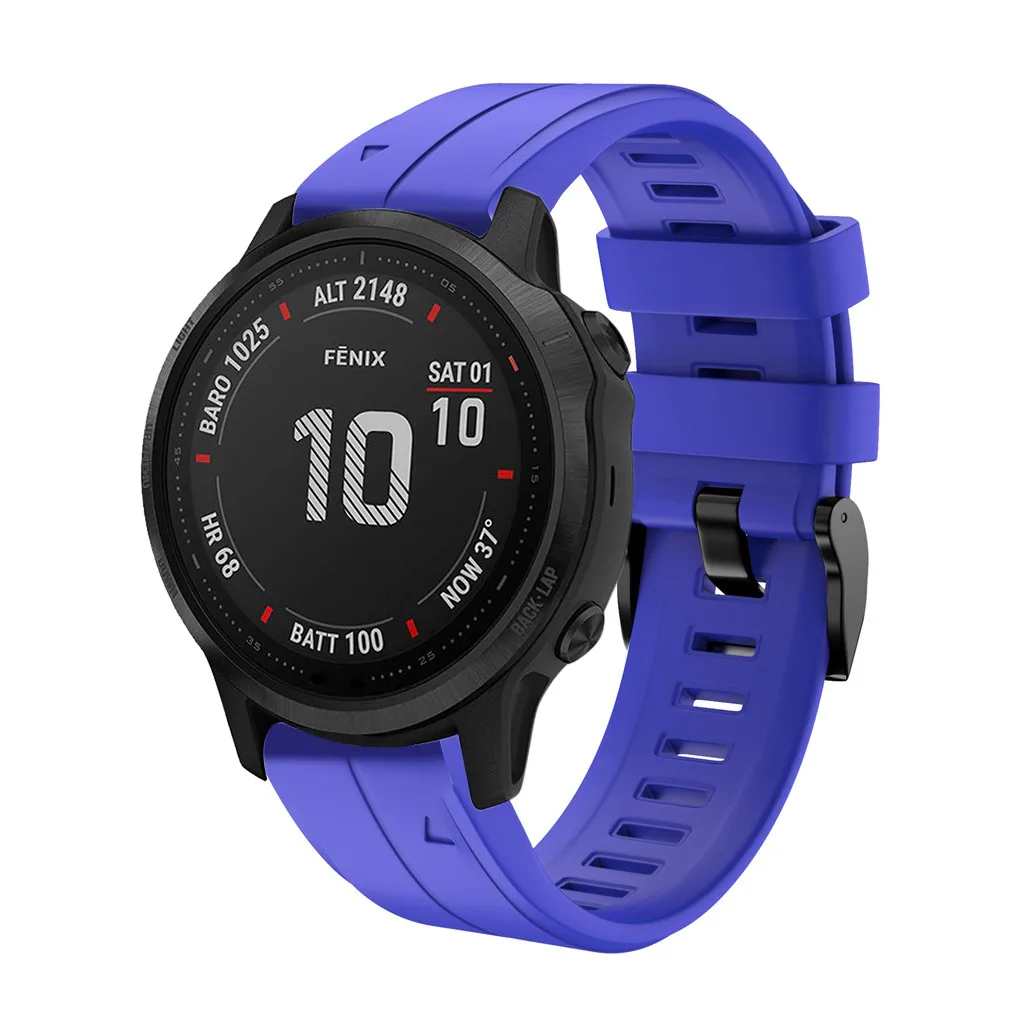 Силиконовый браслет с быстросъемным ремешком для часов Garmin fenix 6 S/6 Spro