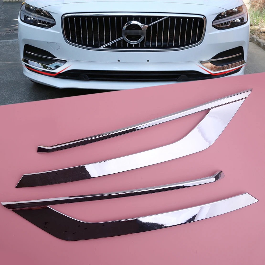CITALL ABS 2 шт. хромированный передний противотуманный светильник Нижняя накладка на