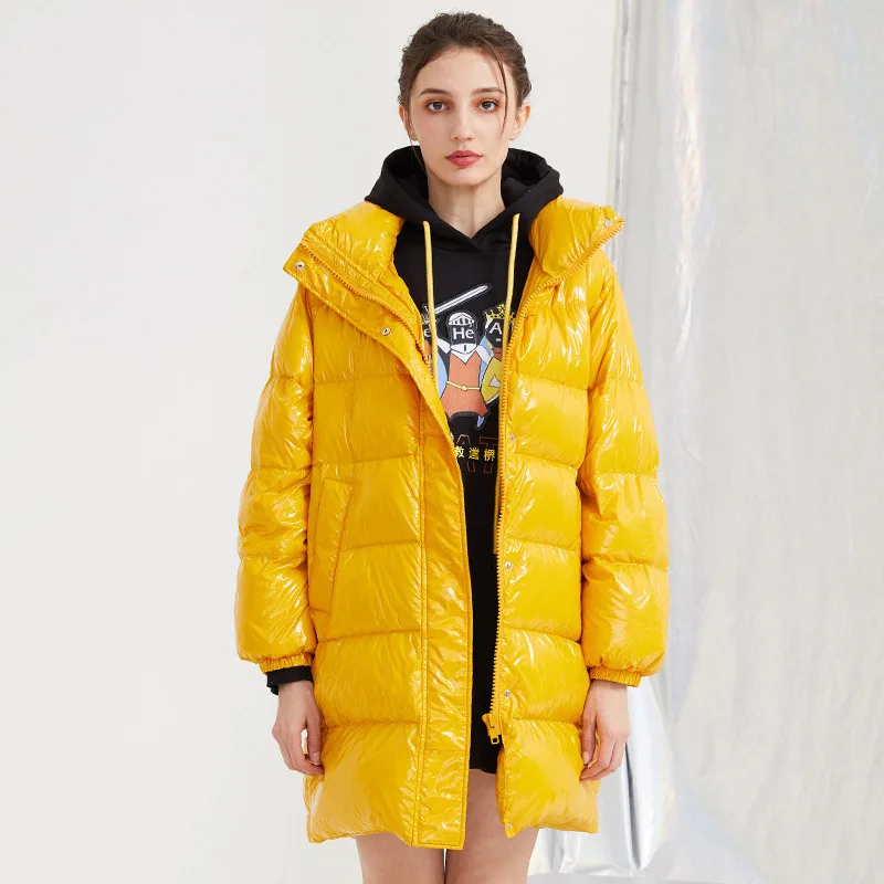 YR0019Yellow Зимний пуховик женский короткий участок яркая Толстая хлебная одежда корейская мода повседневная куртка Женская парка женская - Цвет: YR0019Yellow