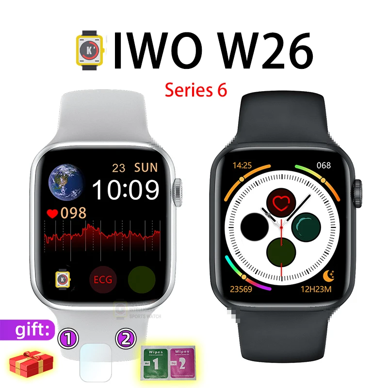 IWO 12 max Smartwatch Series 6 with Call Message Reminder iwo 12 Pro Smart Watch W26 Smart Watches for Android IOS Apple watch