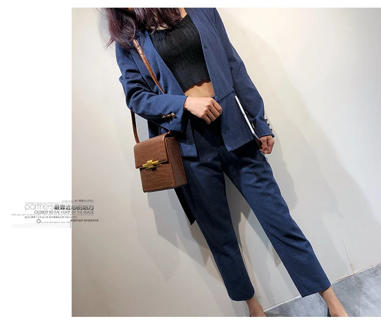 Women Bag Small Square Bag Square Box Bag Simple and Versatile New Style One Shoulder Messenger Bag