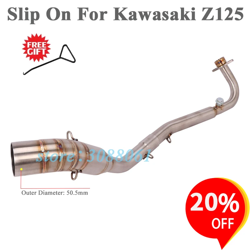 Slip On For YAMAHA R15 V3 YZF-R15 V3 2020 Year Motorcycle Exhaust Modified Escape With Catalytic Muffler Front Middle Link Pipe