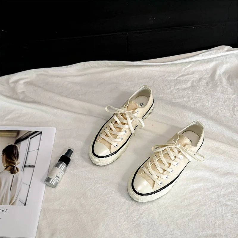 

Evening Star Couples CHIC Classic 1970s Sail Flat Heel Beige Men And Women Evenstar Shoes Flat Heel Korean-style Flat Heel