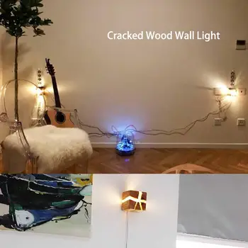 

Wall Light For Home Indoor Outdoor Cracked Wood Style Night lIght Simple Moderm Lighting Incandescent Lamp Fixture Decoration