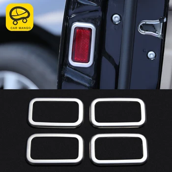 

CarManGo For Mercedes Benz R-Class 2014-2017 Car Door Gate Warning Light Lamp Cover Trim Frame Sticker Chrome Interior Accessory
