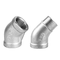 304 stainless steel 45 degree elbow double internal thread joint inner and outer wire water pipe 135 degree elbow 2346 points 1