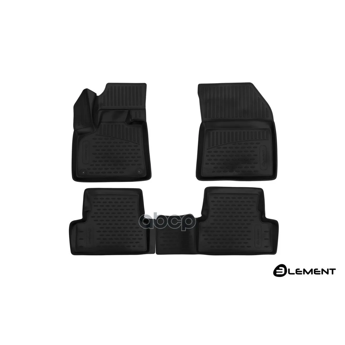Коврики 3d В Салон Peugeot 3008,-, Suv, 4 Шт.(Полиуретан) ELEMENT арт. ELEMENT3D3835210K