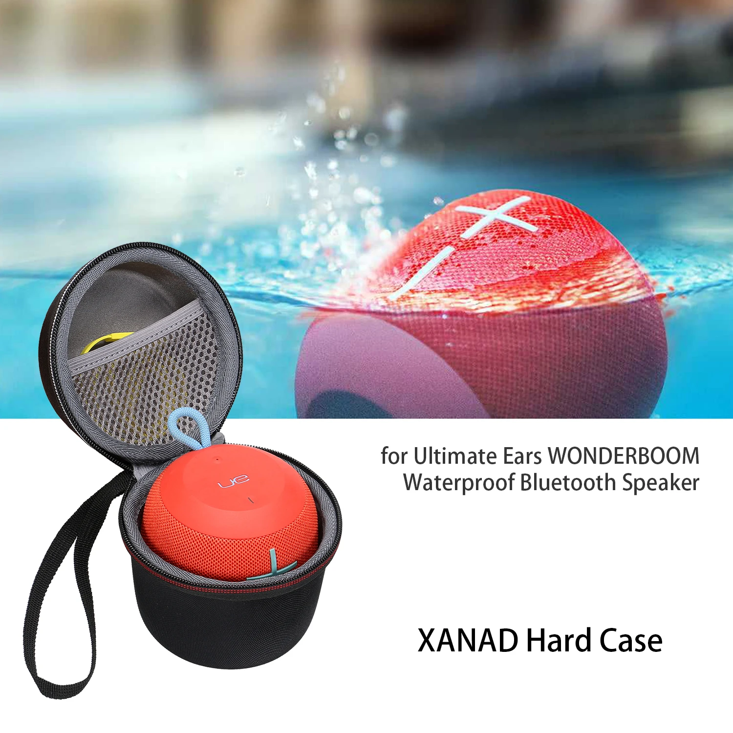 XANAD Водонепроницаемый EVA Жесткий Чехол для конечной уши WONDERBOOM супер портативный водонепроницаемый Bluetooth динамик