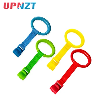 

Baby Bed Space Saving Portable Multi-color Hook Pull Ring Travel Non-toxic Crib Wake Up Stand Up Foldable Home Pendants Toy