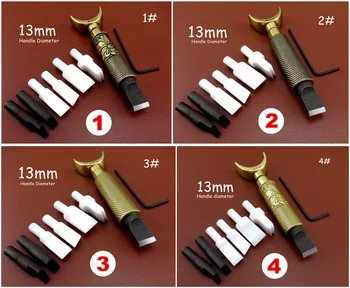 

4kinds Leather Craft Double Bearing Swivel Carving Knife Cutter Tool +6pc Blade Stamping Stylus Spoon Embossing Creaser Groover