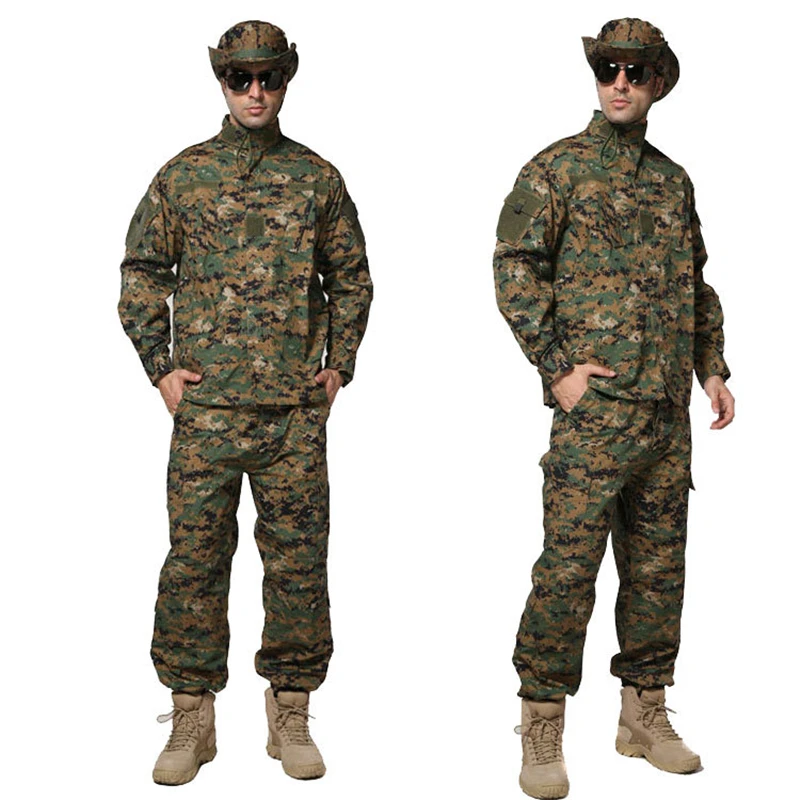 Camouflage set9 10 видов цветов, новинка, Мужская Военная униформа, Армейская, тактическая, военная, солдатская, для улицы, Боевая, ACU, камуфляжная, специальная одежда, штаны, макси, XS~ 2XL - Цвет: Camouflage set9