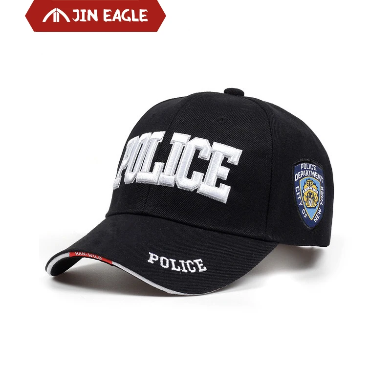 

Golf Hat 3D Embroidered Baseball Cap POLICE Officer Cap Gorras Para Hombre Women Snapback Bone Masculino Adjustable Tactical Cap