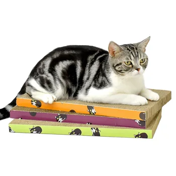 

Pet Toy Cat Scratch Board Flat Corrugated Cat Scratch Board Wear-resistant and Scratch-resistant Bone Shape Cute Claw Toys