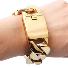 Мужские браслеты и браслеты цвета желтого и золотистого цветов, широкая нарукавная нашивка 26/31 мм, массивный браслет из нержавеющей стали, мужские ювелирные изделия