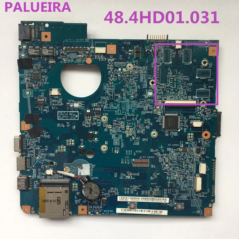 Материнская плата PALUBEIRA 48.4HD01.031 для ноутбука acer aspire 4551, материнская плата MBPU501001 DDR3, все функции полностью протестированы