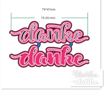 

German word Metal Cutting Dies Stencils for DIY Scrapbooking