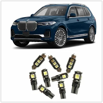 

9Pcs White LED Lights Car Interior Package Kit For BMW X1 X3 X4 X5 X6 M3 M4 M5 M6Car Styling Dome Light Reading Lights