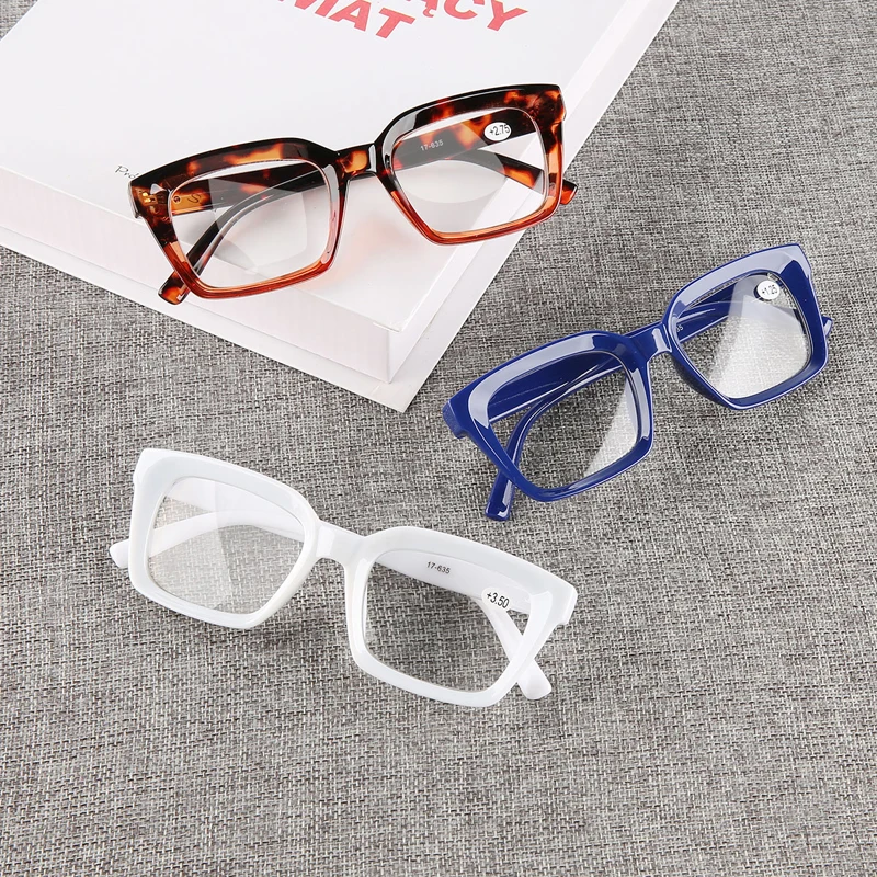 Zilead квадратные очки для чтения для мужчин и женщин прозрачные линзы Prebyopia очки при дальнозоркости+ 1,0+ 1,25+ 1. 5.+ 4,0