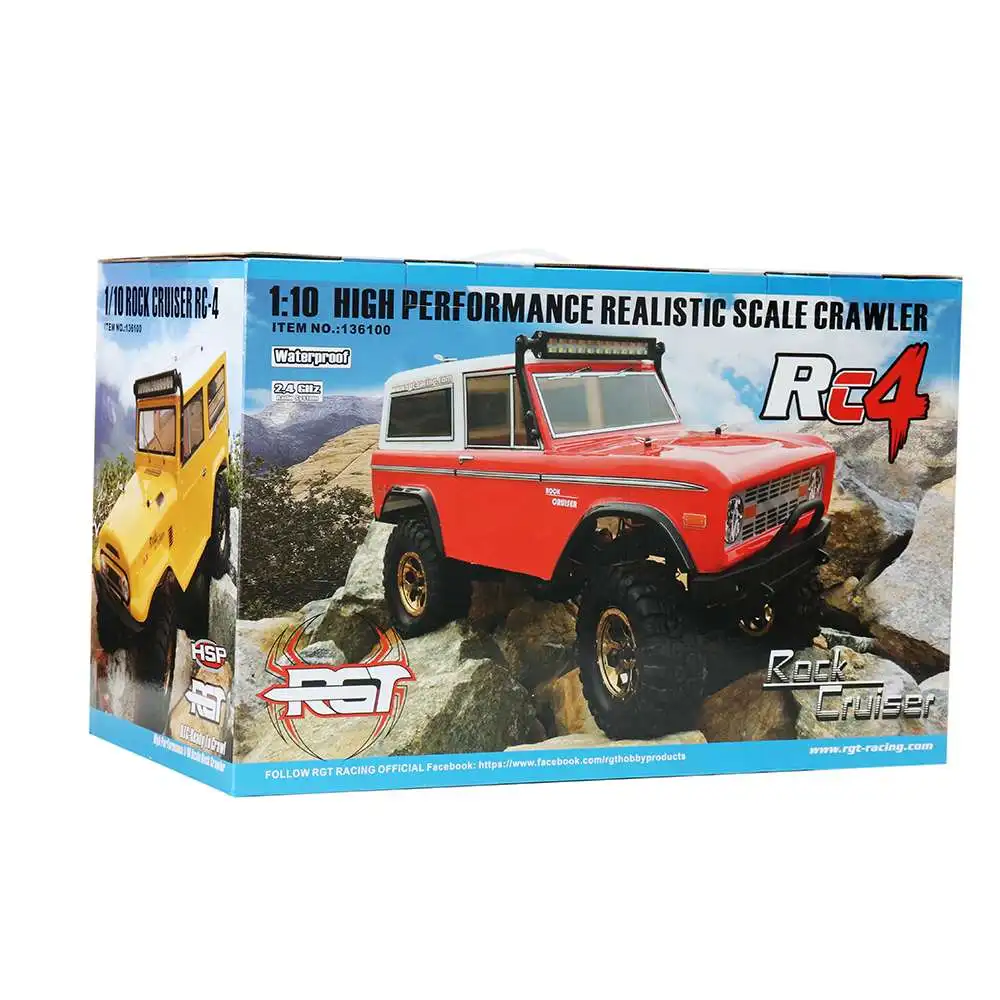 Радиоуправляемый автомобиль HSP RGT 136100 1:10 2 4 ГГц 4WD Rock Crawler Водонепроницаемый