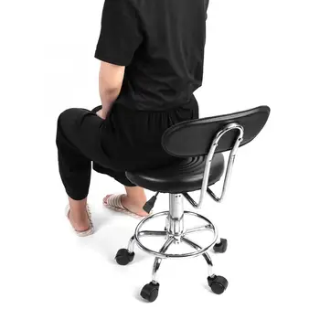 

Barbershop Lifting Swivel Chair Adjustable Hairdressing Styling Chair Black Massage Chair Beauty Salon Hair Care Styling Chair