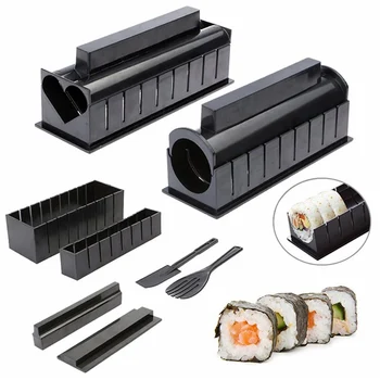 

Sushi Making Kit DIY Sushi Making Kit Roll Sushi Maker Rice Roll Mold 11 Pieces DIY Sushi Set WXV Sale