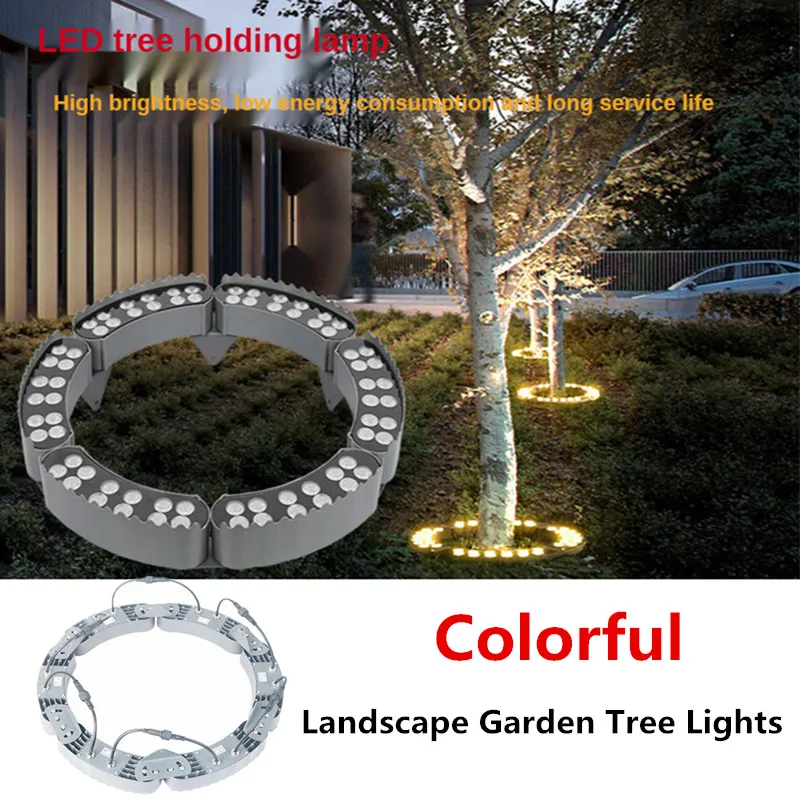 Pillar Lamp Park Outdoor Garden Lighting Landscape Garden Colorful Tree Lights  DC24V 48W 60W IP65 Waterproof Lawn Lamp Column