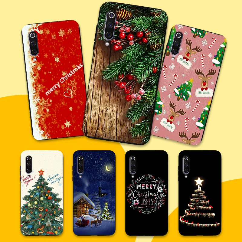 Для Xiaomi 6X9 9SE Funda силиконовый мягкий ТПУ Рождественский окрашенный чехол-накладка