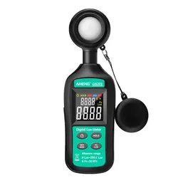 Luxmètre numérique 200K Lux GN201, photomètre uv, radiomètre UV, illuminomètre portable 