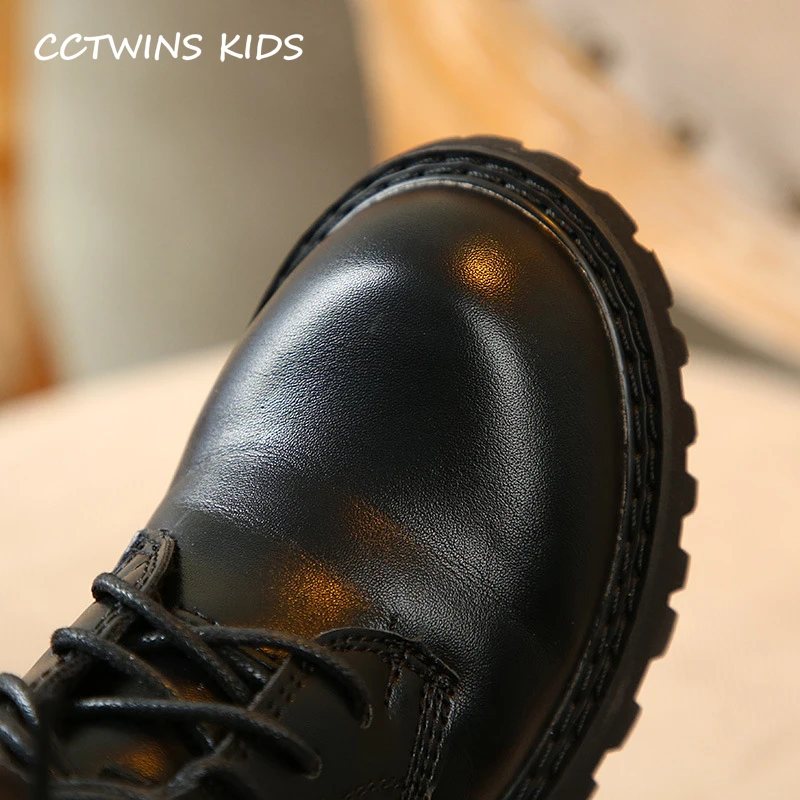 CCTWINS/детская обувь; коллекция года; Сезон Зима; модные повседневные Ботинки martin для девочек; детские черные короткие ботинки; платье принцессы для малышей; MB146
