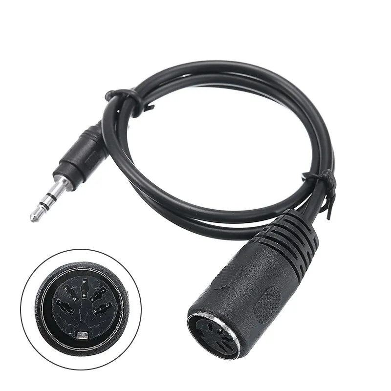 Mini 3.5mm Jack TRS Male to 5 Pin MIDI DIN Female Adapter High Quality Headphone Stereo Jack Converter Cable
