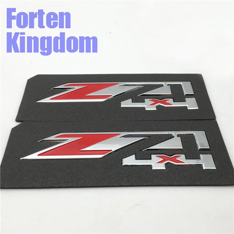 Forten Kingdom 2 шт. слово Z71 4x4 ABS пластик красный и хром багажник автомобиля эмблема 3D Письмо значок наклейка