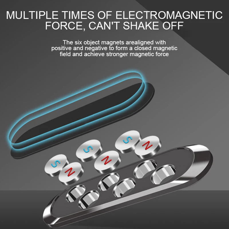 Магнитный держатель для мобильного телефона, подставка для офисной стены, Приборная панель автомобиля, многофункциональный, 6 магнитов, держатель для мобильного телефона, автомобильный держатель, Suporte Celular
