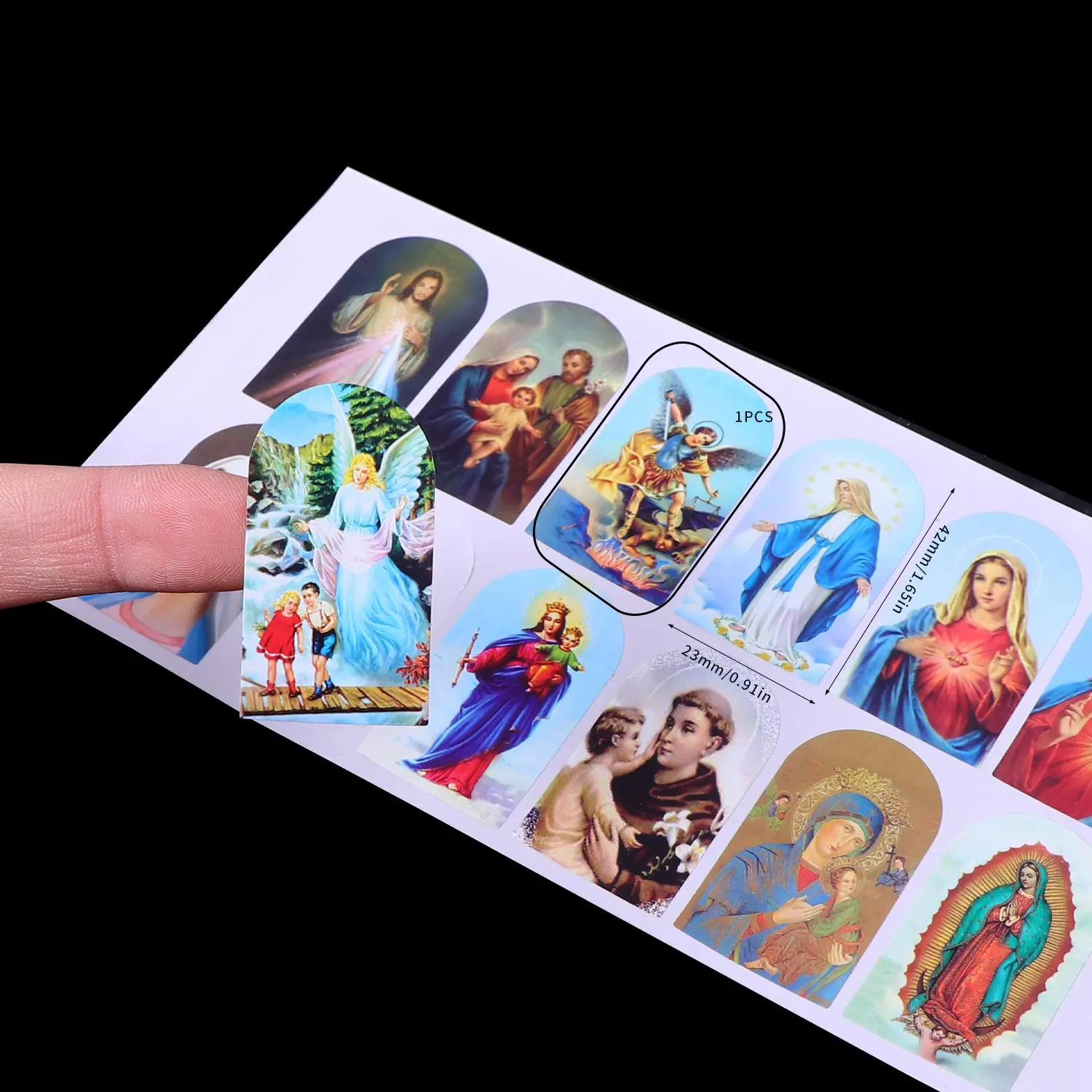 Set 24 Adesivi Religiosi Per Bambini – Gesù Cammina Sull'Acqua – Attività Fai Da Te