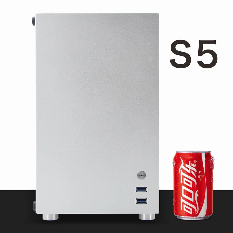 US $29.64 METALFISH S5 Aluminum Computer Case Gaming PC Chassis for microATXitx 245245CM mainboardSFX power135mm radiator mid tower