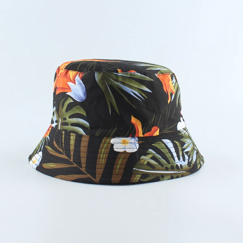 Panama Reversible Bucket Hat Summer Hats For Women Fashion Fisherman Hat  Floppy Floral Bucket Cap