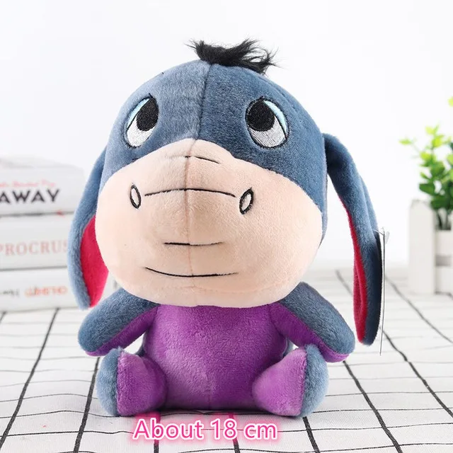Disney Plush Animal 10-20cm Mickey Mouse Minnie Winnie the Pooh Doll Lilo and Piglet Birthday Gift Boy Girl Toy Free Shipping - Цвет: 18cm