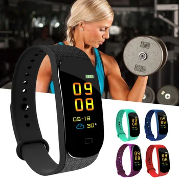 

M5 Sports Heart Rate Blood Pressure Monitor Fitness Tracker Smart Bracelet Watch Sports Heart Rate Blood Pressure Monitor