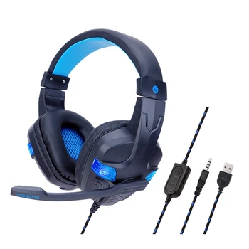 

AM05-SY860MV Head-Mounted Shining Game Headphones Laptop Gaming Headsets for PS4 Only