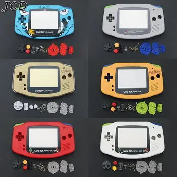 

JCD 5Set New For GBA housing Housing Shell Case Cover+Screen Lens Protector +Stick Label for Gameboy Advance GBA Console