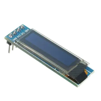 

0.91" 128x32 Blue/White Light OLED LCD Display IIC I2C Communicate DIY Module DC3.3V 5V SSD1306 Driver IC For PIC Arduino