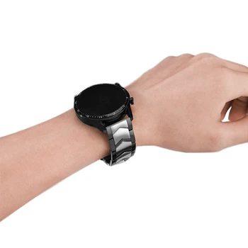 

22mm band For huawei watch gt 2 magic watch 2 for Samsung Galaxy Watch 3 Active 2 Stainless Steel Strap for Amazfit GTR Bracelet